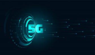 digital 5g fifth generation technology background design