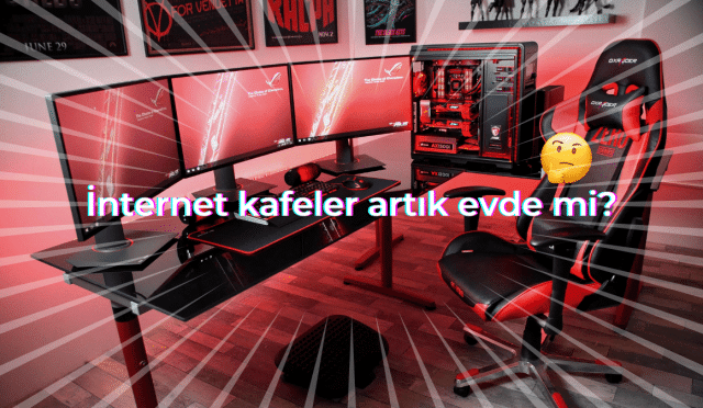 İnternet kafeler artık evde mi