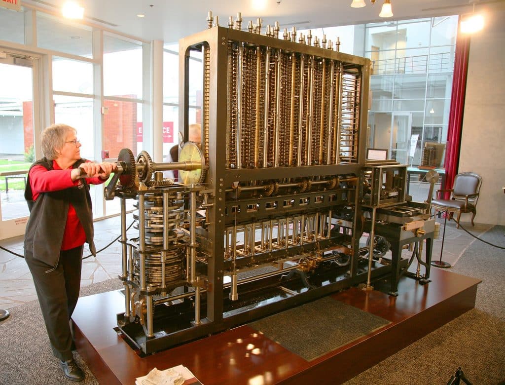 Babbage Difference Engine Being utilised