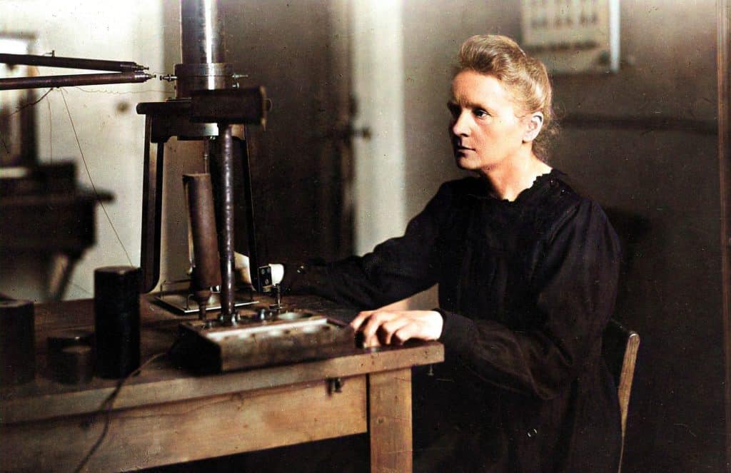 Marie curie Colorized